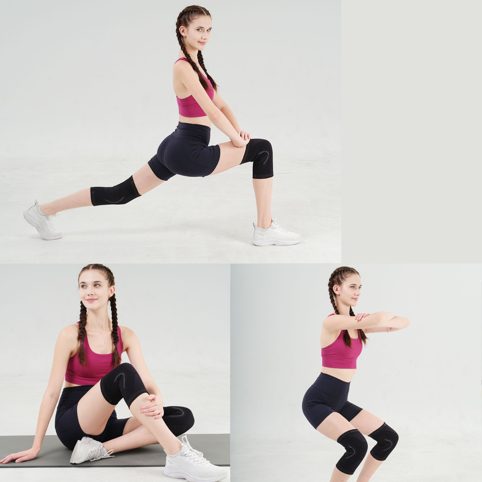 PEOCHAR Elite Knee Support Brace (1 Pack) – Adjustable Compression for Sports, Gym & Daily Performance